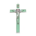 thumbnail image 1 of Figura de Crucifijo católico Strade Fareast Limited decoración de pared acero verde, 1 of 8