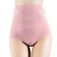 thumbnail image 4 of Bigersell Ladies Underwear Panties Clearance Women Underwear G-Strings Panty Style P-1046 Nylon Brief Panties Ladies Thong Briefs Mid Waist Women's Bikini Panties Pink One Size, 4 of 6