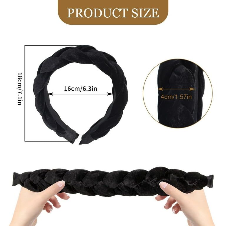 Women's High-grade Velvet Braided Headband Hai Produktbild-Vorschau 8