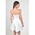 thumbnail image 3 of Vestido denim Strapless Roman Fashion /Juvenil, 5908 (Blanco) blanco M, 3 of 5