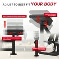 thumbnail image 2 of HeeH Preacher Curl Bench: Bicep Training Station for Barbell & Dumbbell Workouts with Lifting Weights Home Gym Equipment Black, 2 of 7
