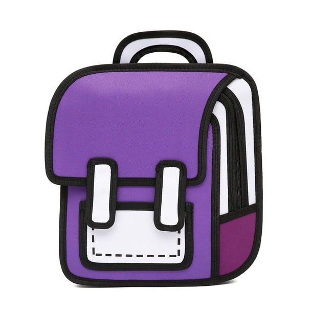 MezyTicky Mochila Tridimensional 3D Para Estudiantes, Bolsas De Cómics Para Niños Bidimensionales De Moda Para Adolescentes, Niños Y Niñas, Mochila De Tendencia Para La Escuela