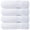 Brilliant White-Bath Towels - 4 Pack, variant on Washcloths - 12 Pack Tranquil Navy Cotton Bathroom Towels