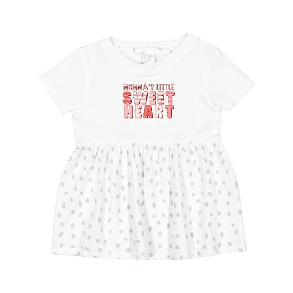 Inktastic Momma's Little Sweet Heart Girls Baby Dress