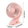 thumbnail image 3 of MORESEC under $5 3Pcs USB Clip Fan, USB Clip On Desk Fan, 6 Inch Portable Mini Fan, 3 Speed Quiet Cooling Fan, Personal Office Bedroom Fan, Flexible Rotation Clip Fan, 3 of 9