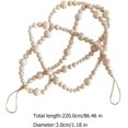 thumbnail image 2 of Wooden Bead Garland Rustic Rustic Beads with Tassels Christmas Tree Ornament Wedding Wall Decorations, 2 of 5