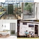 thumbnail image 2 of Magnetic Fly Screen Door 100 x 210cm - Reinforced Flame Retardant Fabric, Heavy Duty Fly Screen Mesh Curtain, Seal Shuts, 2 of 4