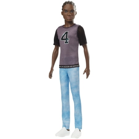 Barbie Ken Fashionistas Doll Wearing Team-Inspired T-Shirt