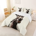thumbnail image 3 of Erosebridal Cartoon Smiling Donkey Print Full Size Comforter Sets, Farm Animal Bedding Sets for Kids Boys and Girls, Reversible 3 Pieces, 1 Comforter and 2 Pillowcases, 3 of 6