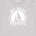 thumbnail image 4 of Inktastic Sailing Captain My Boat My Rules Boys or Girls Baby T-Shirt, 4 of 5