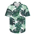 thumbnail image 3 of ZCFZJW Big and Tall Regular Fit Hawaiian Shirts for Men Trendy Summer Tropical Palm Tree Print Short Sleeve Button Down Graphic Beach Holiday Vacation Tees Shirt Tops Multicolor#01 XXL, 3 of 5