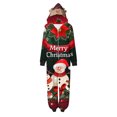 thumbnail image 2 of Odeerbi Christmas Onesie Pajamas for Family Holiday Sleep Jumpsuit Long Sleeve Family Christmas Pajamas Matching Sets Mom Printed Loungewear Jumpsuit Sleepwear Xmas PJs Set Red, 2 of 7