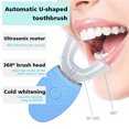 thumbnail image 3 of Conjunto de cepillo de dientes Mano eléctrica Dientes libres de blanqueamiento de forma de U limpieza de dientes sónico, azul, para adulto, conjunto de cepillos de dientes Jooan Modelo, 3 of 6