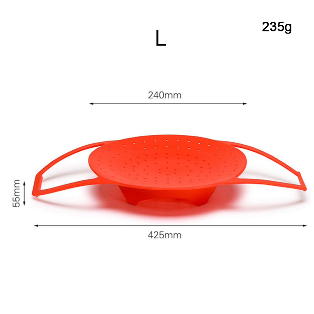 1PC Silicone Steaming Basket Silicone Vegetable Steamer Basket