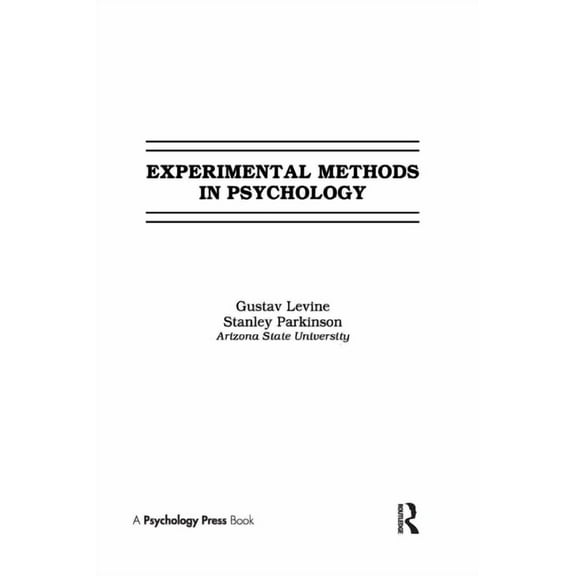 Experimental Methods in Psychology, (Hardcover)