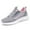 Grey, variant on Daznico Women's Lightweight Walking Sneakers - Breathable Mesh with Elastic -On for Everyday Comfort (Flat Heel Design),Color:Grey,Size:6.5