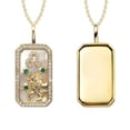 thumbnail image 2 of Birdeem Collier 12 Constellations avec Diamants et Pierres Colorées Collier Zircon 12 Constellations, 2 of 5