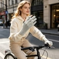 thumbnail image 6 of Sunscreen Gloves UV Protection Cooling Gloves Breathable Touch Screen Anti Slip Lightweight Fit, Comfortable Stretch Quick Dry Design, for driving cycling hiking outdoor summer use, 6 of 6