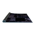 thumbnail image 2 of Ahgly Company Indoor Round Abstract Blue Modern Area Rugs, 7' Round, 2 of 4