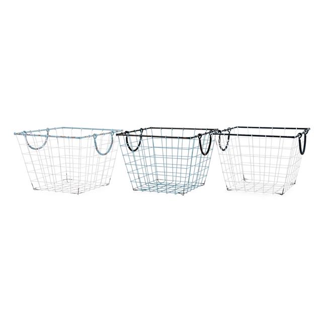 IMAX 171433 Fenton Wire Baskets, Multicolor Set of 3 Walmart Canada