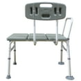 QXDRAGON Tub Transfer Bench with Height Adjustable Legs, Convertible