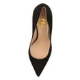thumbnail image 4 of FSJ Women Classic Pointed Closed Toe Dressy Pumps Transparent Chunky Block High Heel Slip On Office Ladies Casual Party Shoes Size 6 Black, 4 of 6