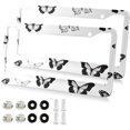 thumbnail image 2 of Coolnut Butterflies 2 Pack License Plate Frames,Universal Aluminum Car License Plate Covers with 2 Holes and Screws Home Decor, 2 of 7