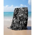thumbnail image 4 of Black and White Floral Beach Towels Oversized Super Absorbent, Modern Oil Painting Abstract Art Lightweight Bath Towel Quick Dry Sets For Bathroom/Pool/Rv Camping/Beach Play/Gym Room/Picnic 35"x70", 4 of 8