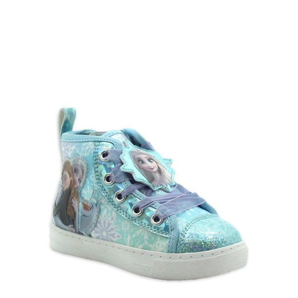 Frozen Anna & Elsa Snowflake Queens High Top Sneaker (Toddler Girls)