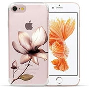 Sexy Retro Floral Silicone Case for Coque for iPhone 5 5S Se 6 6S 7 8 Plus X Xs Max Xr Lace Flower Phone Soft TPU Back Cover,5,for 6Plus 6Splus