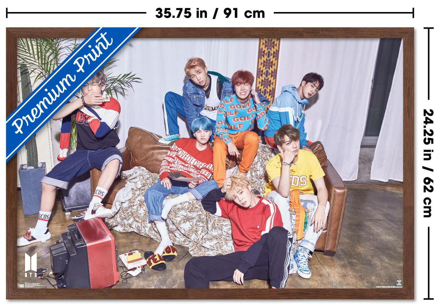 BTS - LOVE YOURSELF ? 'Her' Wall Poster, 22.375" x 34" Framed