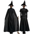 thumbnail image 3 of Carnaval Halloween señora disfraz de bruja gótica Medieval Deluxe abrigo largo hechicera juego de rol Cosplay vestido de fiesta elegante, 3 of 4