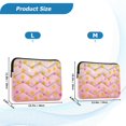 thumbnail image 4 of FORMRS 13-13.3 inch Laptop Sleeve Case Soft Carrying Quilted Computer Bag Cover, Gradient Pink Stars, 4 of 7