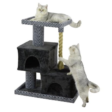 UPC: 0810602022634 | Go Pet Club 37 in. Sequoia Cat Tree House with Jungle Rope
