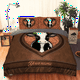 thumbnail image 2 of Juego de cama personalizado con nombre de vaca LT11, 2 of 4