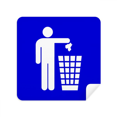 thumbnail image 1 of Rubbish Blue Square Warning Mark Glasses Cloth Screen Cleaner Suede Fabric 2 Pack, 1 of 2