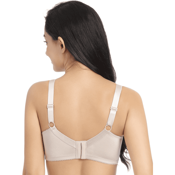 BIMEI Women's Mastectomy Bra with Pockets for Breast Prosthesis Wire Free  Fashion Everyday Bra Plus Size 8101,Beige,40A 