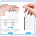 thumbnail image 7 of 270Pcs Double-sided Rectangle Sublimation Keychain Blanks, 7 of 7