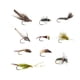 thumbnail image 4 of 10 señuelos de pesca con mosca artificiales con anzuelo y caja de almacenamiento, cebos para lubina, salmón, lucioperca y río., 4 of 9