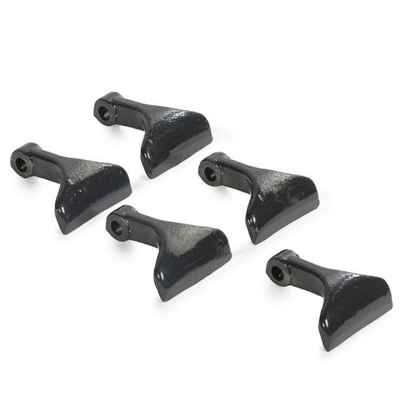 Titan Attachments 5 Pack Economy Series 3 Point 55" Flail Mower Replacement Hammer Blades, Durable Forged Steel