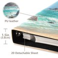 thumbnail image 4 of PU Leather Photo Album with Self-Adhesive Pages Scrapbook DIY Picture Holds 20+ Sheets Serene Beach Scene, 4 of 9
