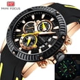 thumbnail image 3 of Mens Watches Military Sports Watch (Chronograph/Waterproof/Luminous/Calendar) Silicon Band Quartz Watch for Men, 3 of 7