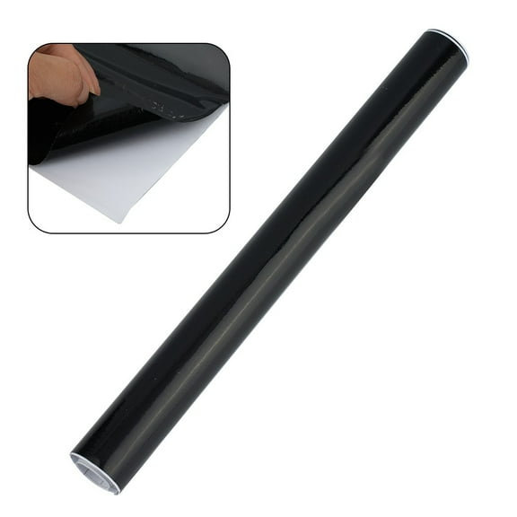 1 Pcs Waterproof Glossy Black Vinyl Wrap Film Self Adhesive Car Body Sticker Decal Bubble Free Vehicle Window Trim Accessories