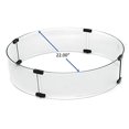 thumbnail image 2 of Hiland AWS-RND22 Pare-Vent en Verre pour Foyer 22 Pouces, Petit, Transparent, 2 of 5