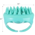 thumbnail image 4 of 1 paquete de silicona para masajear el cuero cabelludo, cepillo de champú, depurador de cabeza, herramienta de lavado de cabello, cepillo de limpieza para la caspa Ormromra WRLF-21-2, 4 of 7