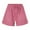 Pink/A, variant on Kbndieu Womens Casual Shorts Summer Drawstring Elastic Waist Comfy Shorts with Pockets, Solid Color Lightweight Beach Shorts for Women (Black, S)