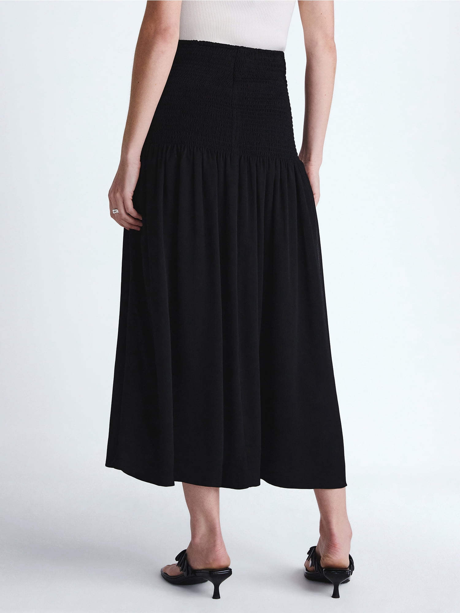 Scoop Women’s and Women’s Plus Smocked Maxi Skirt, Sizes XS-4X