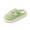 Green, variant on Cloud Sole Mules for Women, Ribbed Plush Winter House Slippers for Women, Cute Cartoon Warm Fall Shoes Slip On Comfy Indoor Slippers