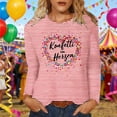 thumbnail image 2 of Cute Sweatshirt for Women, Oversized Heart Print Pullover, Striped Easter Crewneck Sweater, Cute Heart Graphic Casual Lounge Top(Red1,L), 2 of 4