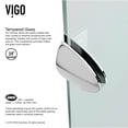 thumbnail image 5 of VIGO Verona 42 in. L x 42 in. W x 79 in. H Frameless Hinged Neo-angle Shower Enclosure Kit in Chrome with 3/8 in. Clear Glass, 5 of 9